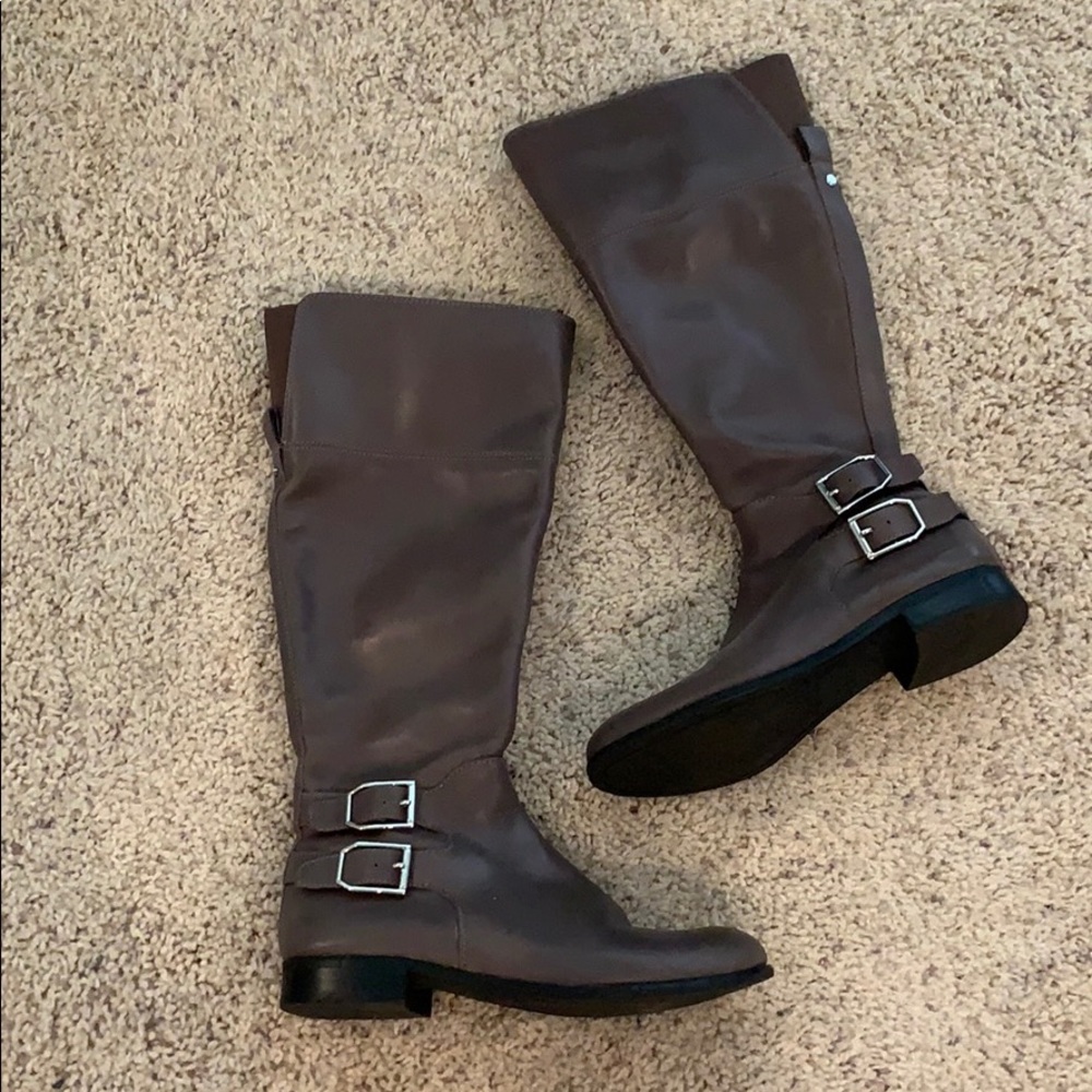 Franco Sarto Gray Riding Boots